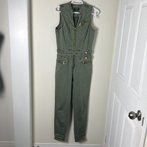 Bebe Olive Green Jumpsuit Size 29